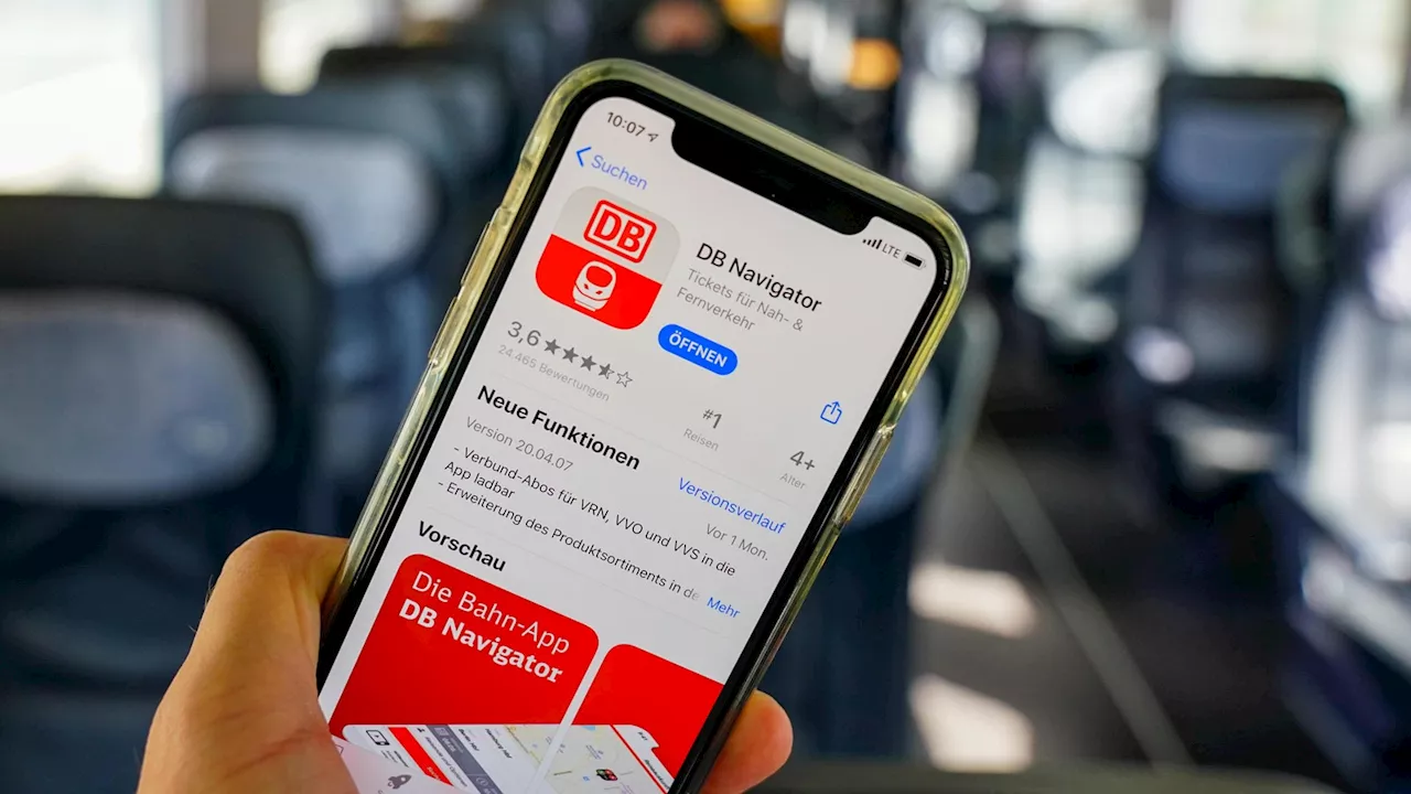 Deutsche Bahn: Derzeit große Störung bei der App