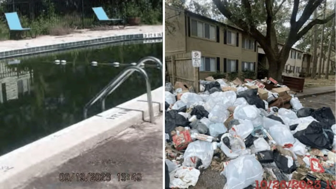 City of Jacksonville sues owner of Northside apartments after issues with overflowing trash, neglected swimming pool