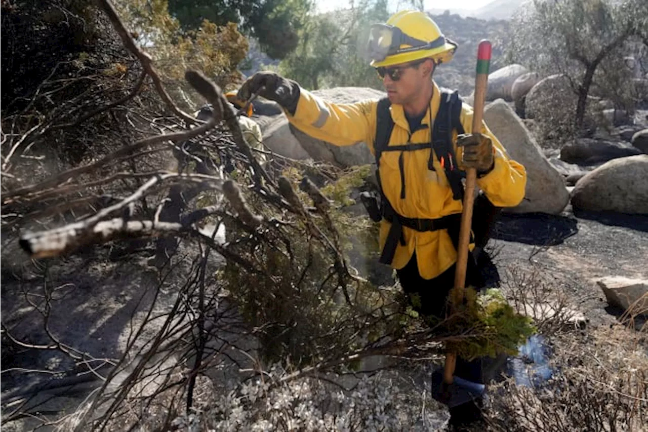 Firefighters battling to contain Southern California wildfire though many homes remain threatened