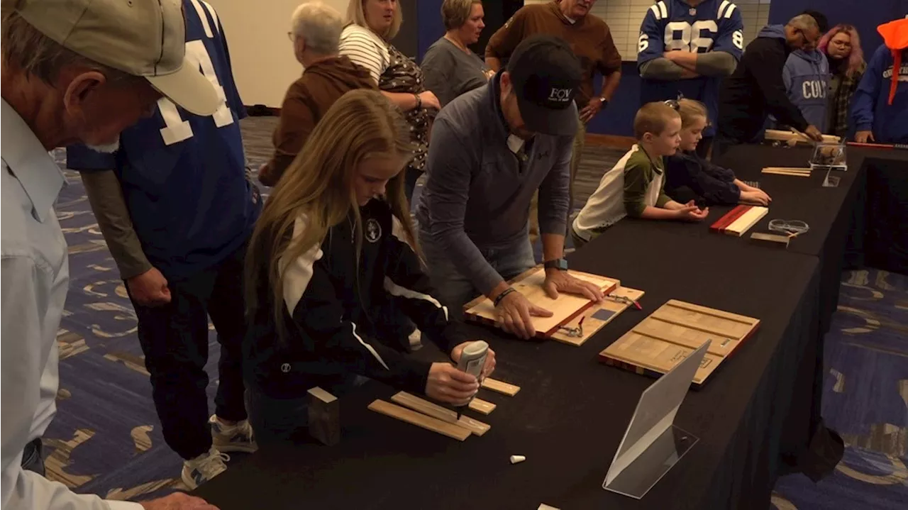 Colts players, families build ‘Flags of Valor’ for fallen soldiers