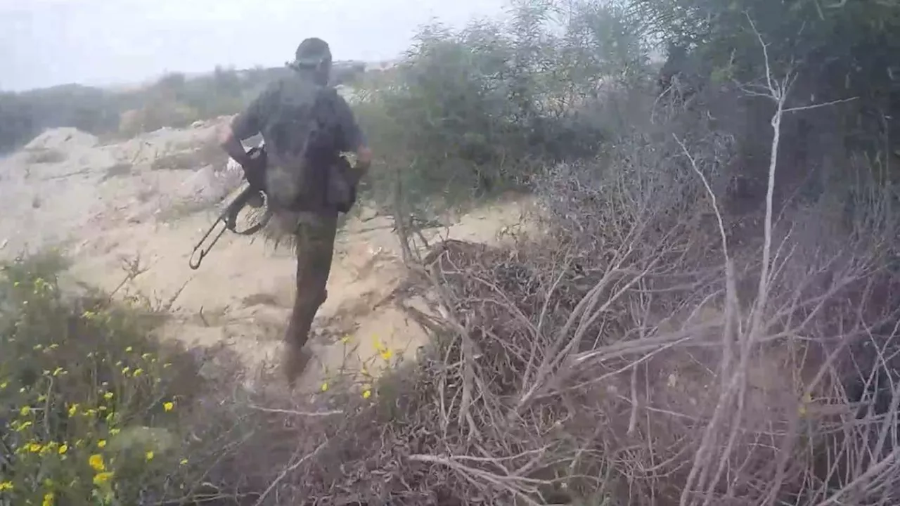 Hamas Footage Shows Militants Emerging From a Tunnel in Gaza, Engaging in Combat