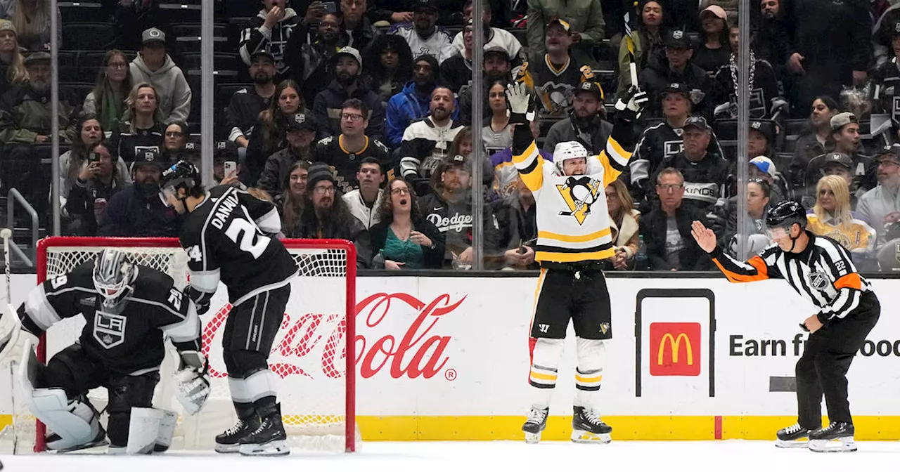 Bryan Rust makes sure his second OT goal counts as Penguins defeat Kings 4-3