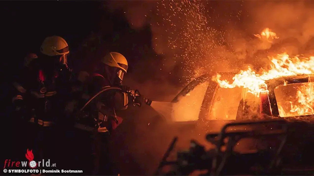 Fahrzeugbrand in Mainz-Finthen