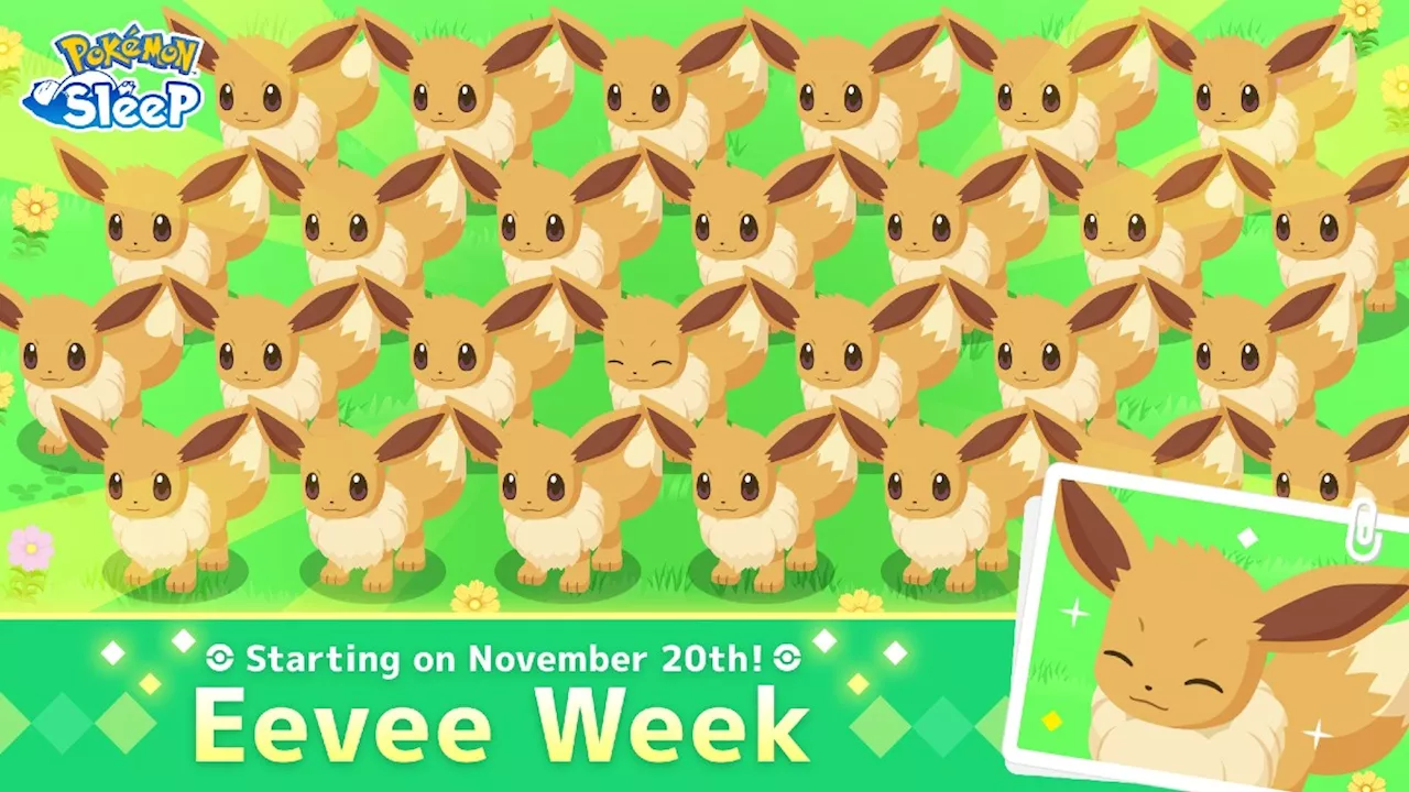 Pokemon Sleep Announces Eevee Week Event