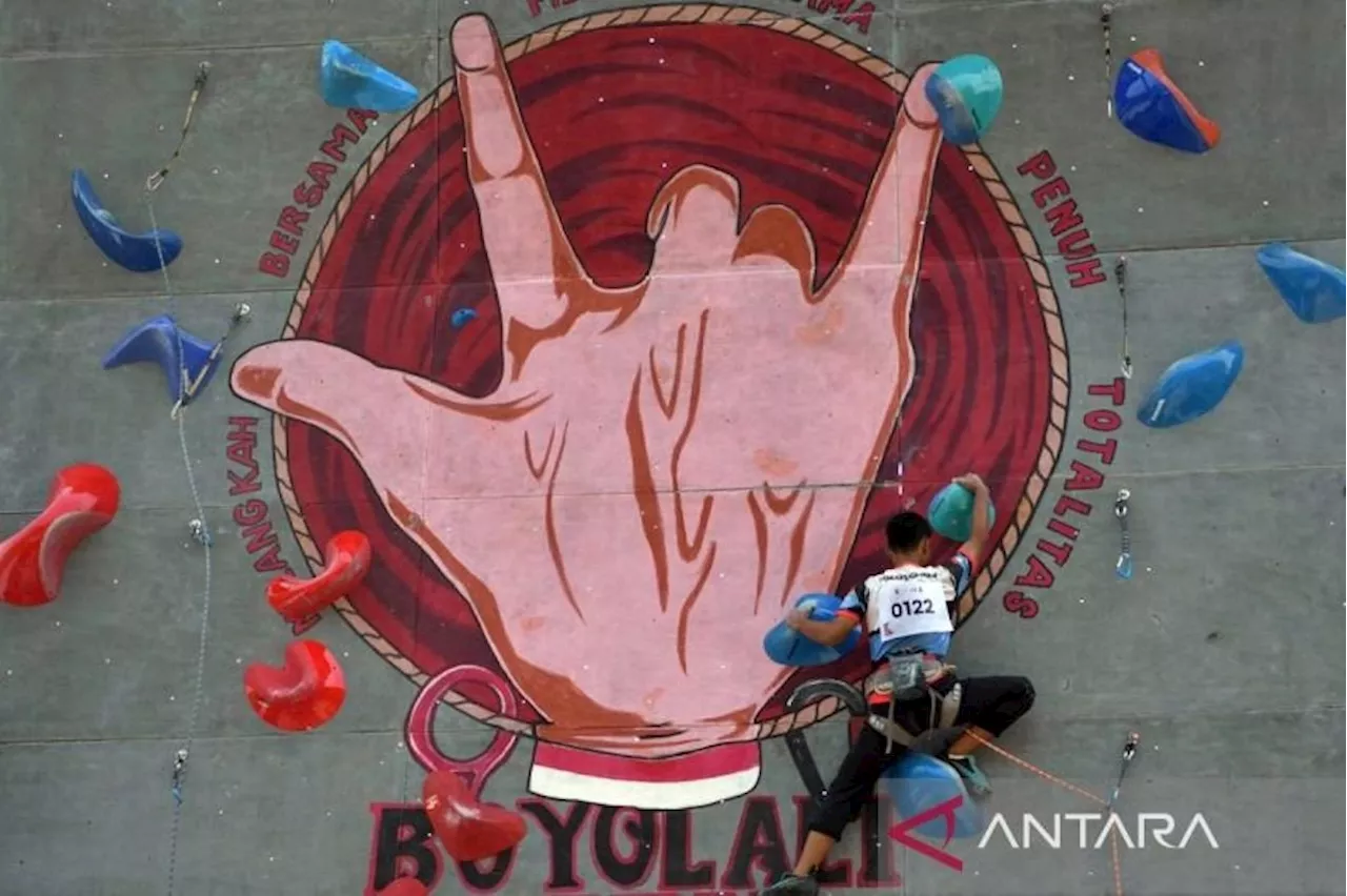 Ratusan Atlet Panjat Tebing Jawa Bali Bersaing di Boyolali Metal Climbing Competition 2023