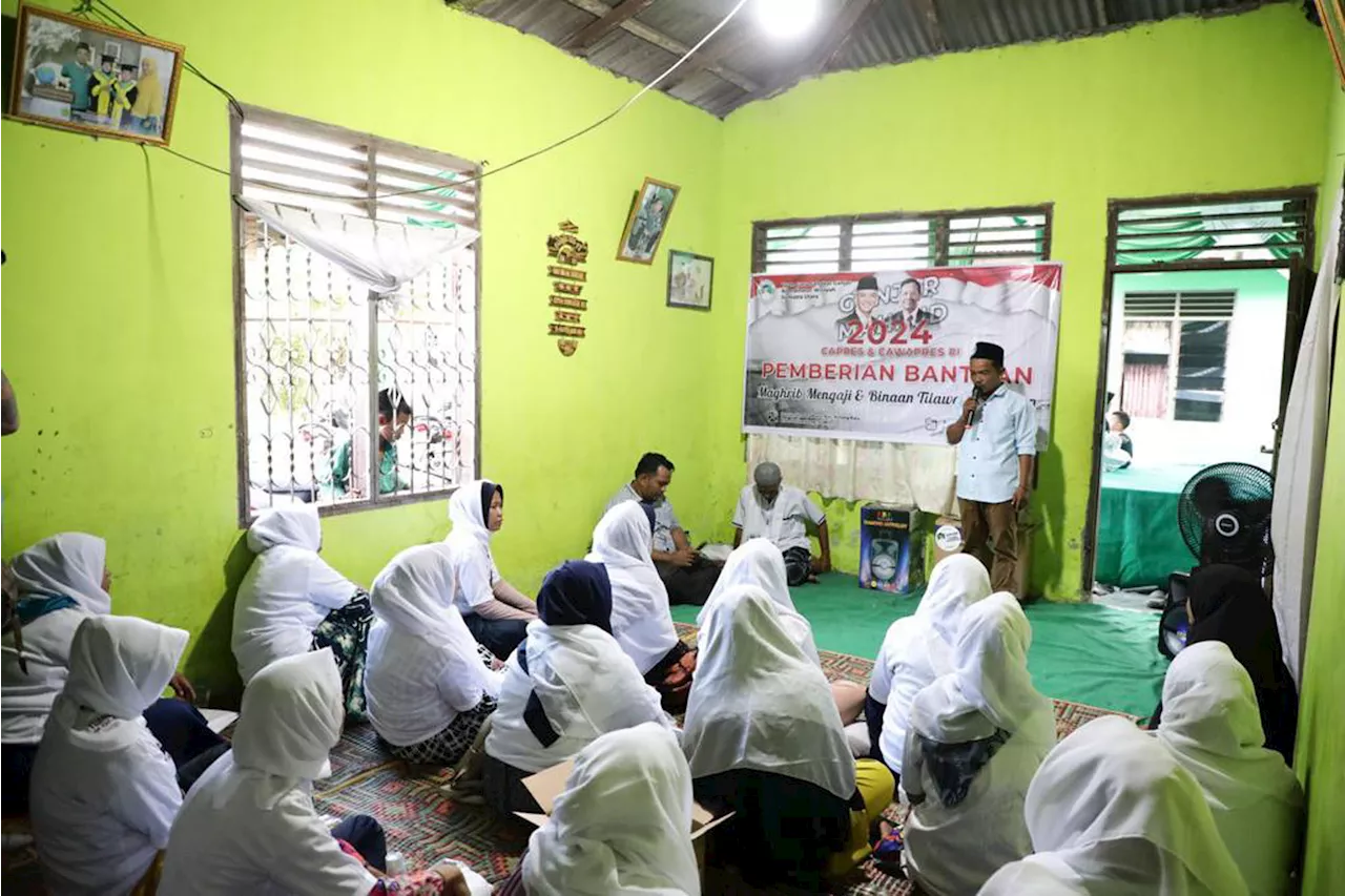 Sukarelawan Ganjar Pranowo Bantu Komunitas Maghrib Mengaji di Sumatera Utara