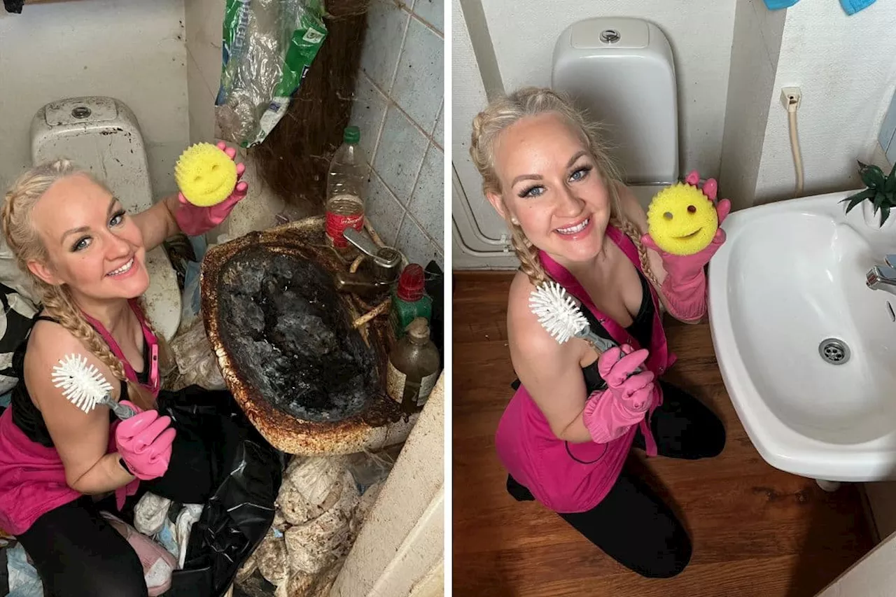 Woman Spends 48 Hours Cleaning Dirtiest Bathroom, Transforms Apartment