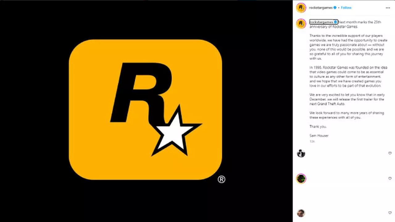 Rockstar Games Bakal Perkenalkan GTA VI, Trailer Rilis Desember 2023