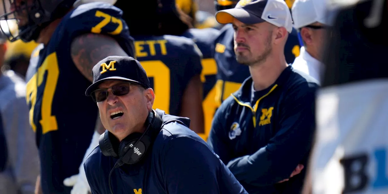 Big Ten bans Jim Harbaugh from coaching at Michigan's three remaining regular-season games