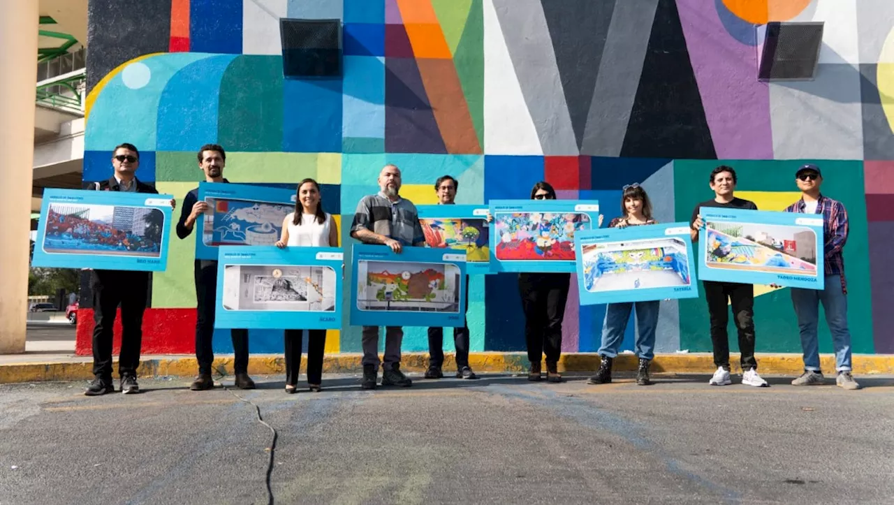 Los murales y el arte invaden el Metro de Monterrey