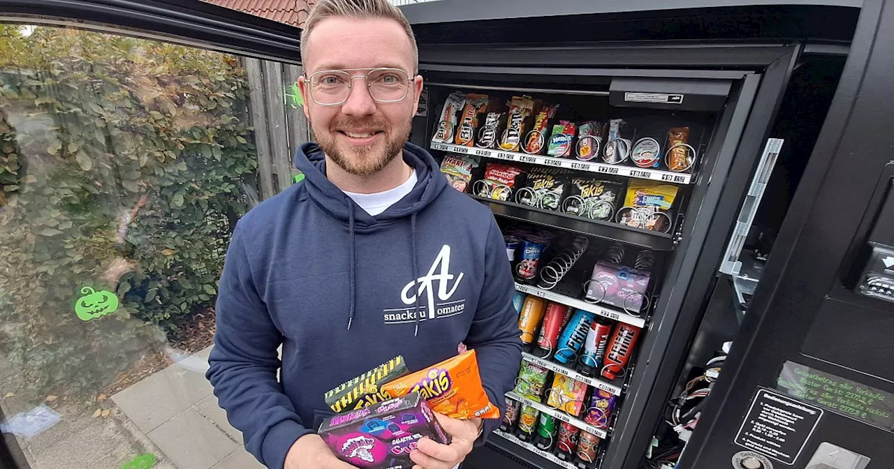 Neuer Snackautomat mit besonderen Süßigkeiten in Bünde aufgestellt