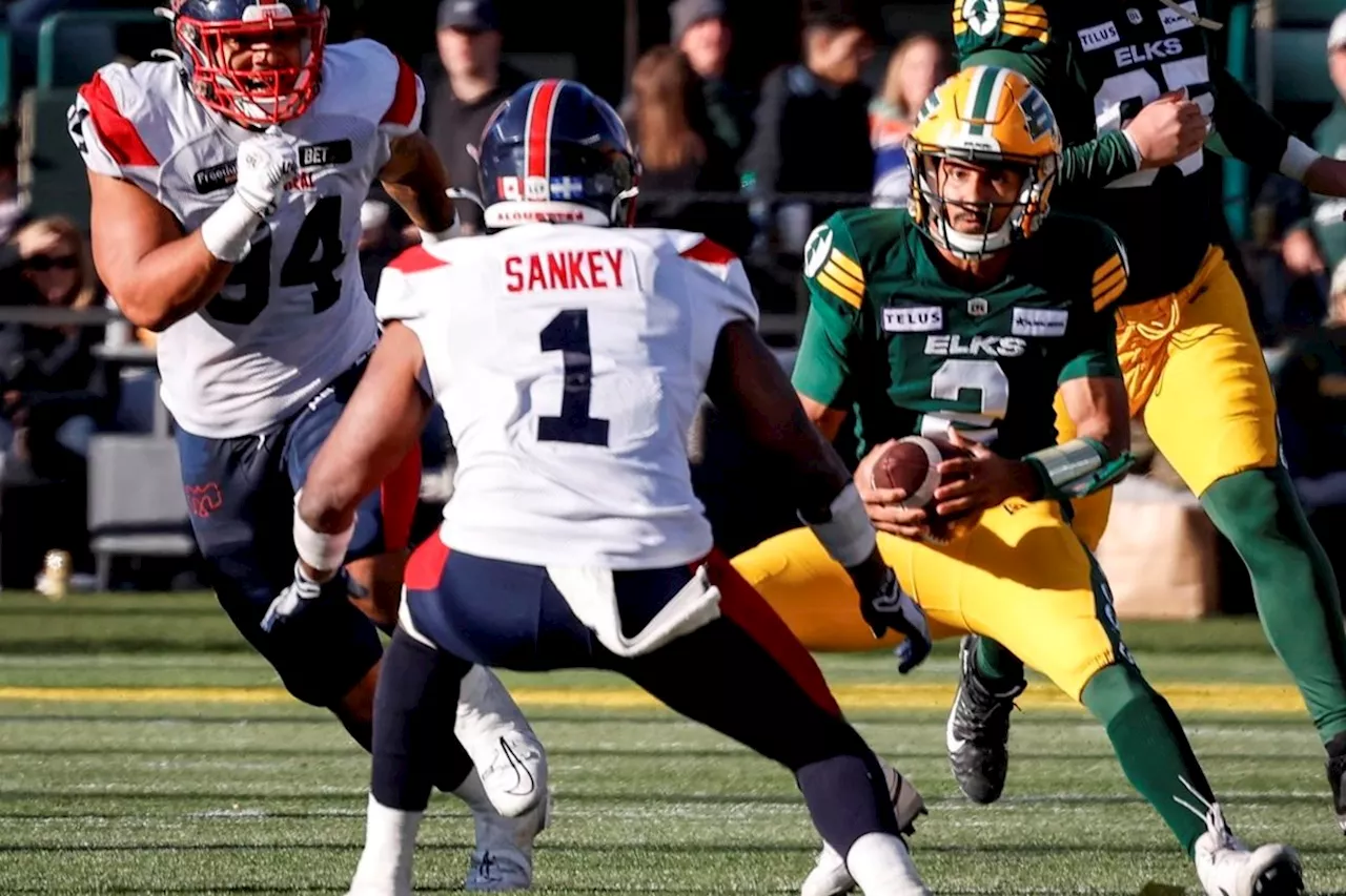 Alouettes linebacker Sankey doesn't see his team as underdog to Toronto in East final