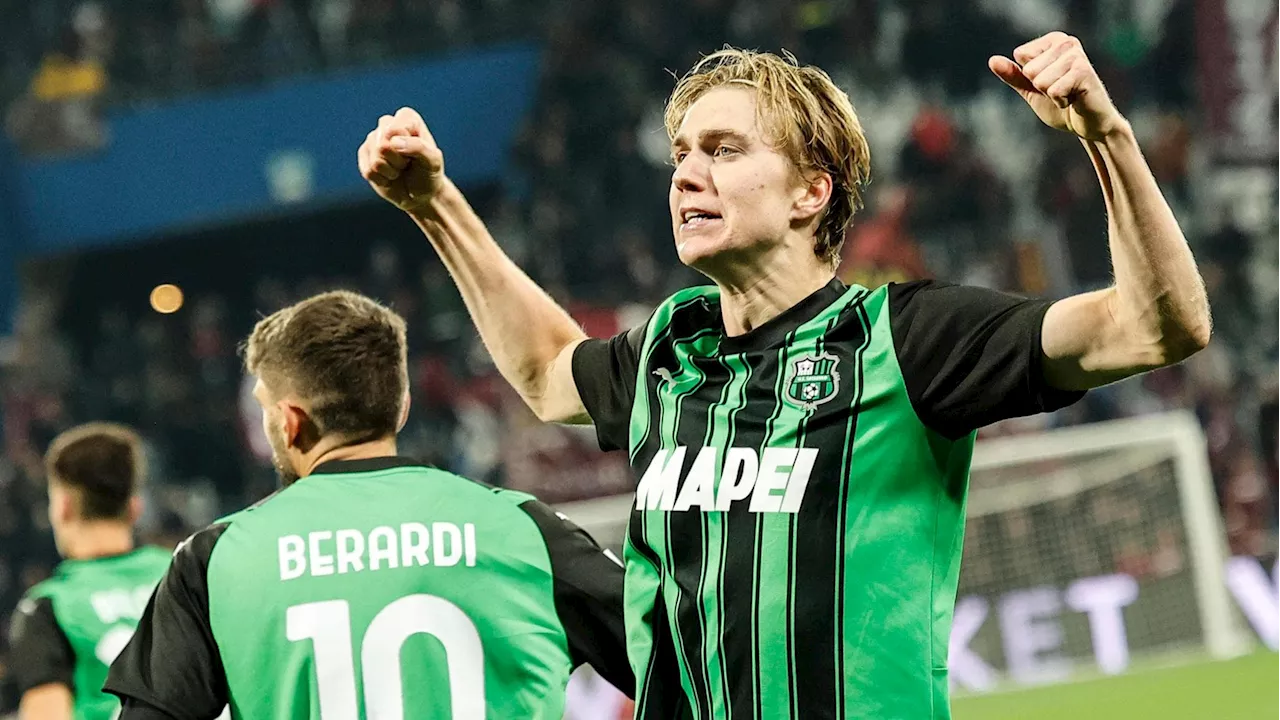 Sassuolo-Salernitana 2-2: la doppietta di Thorstvedt toglie ai granata la prima vittoria in campionato