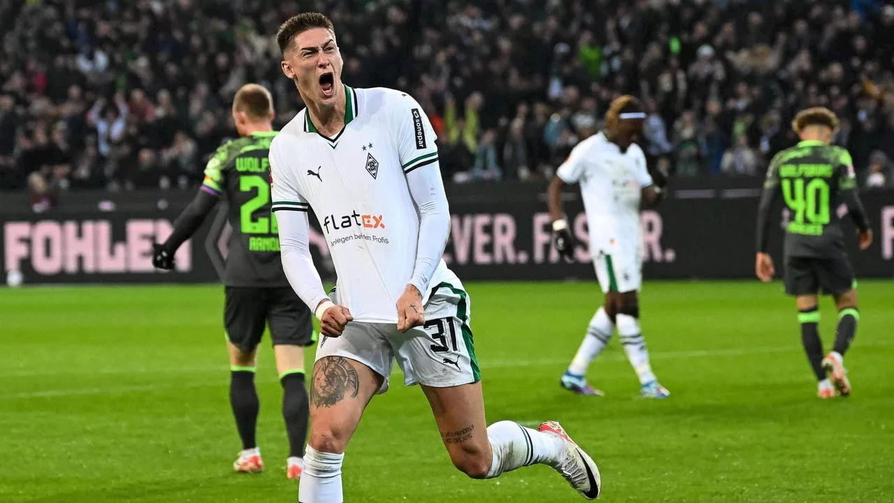 Bundesliga: Nix zu holen für Wolfsburg in Mönchengladbach