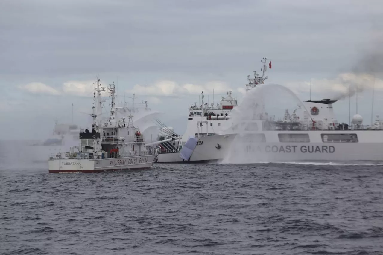 Philippine Government Accuses China Coast Guard of Using Water Cannon in West Philippine Sea