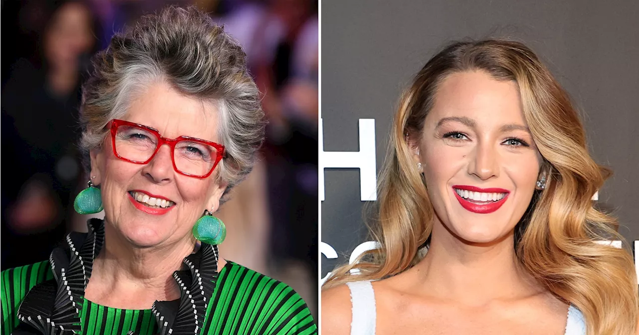 Blake Lively and Ryan Reynolds Surprise Prue Leith on Great British Bake Off Set