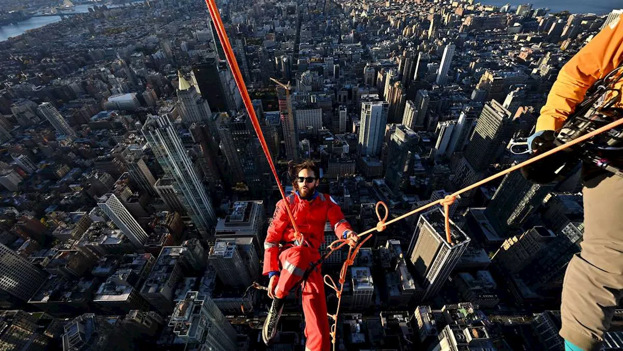 Jared Leto really climbed the Empire State Building