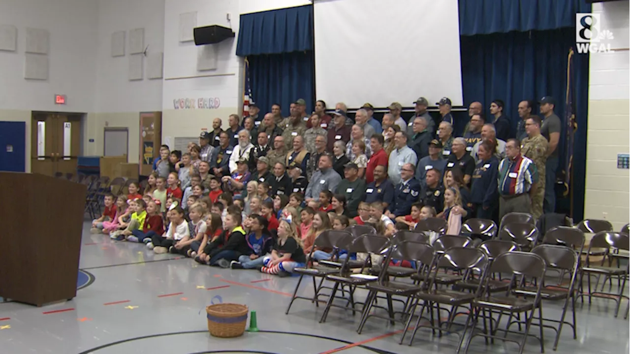 Lancaster County elementary school honors veterans during special assembly