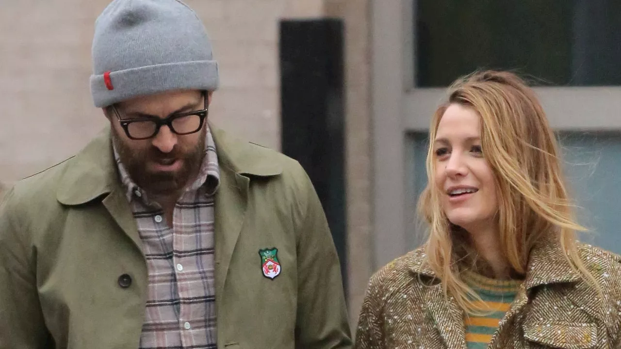 Blake Lively and Ryan Reynolds Hold Hands in Coordinated Fall 'Fits