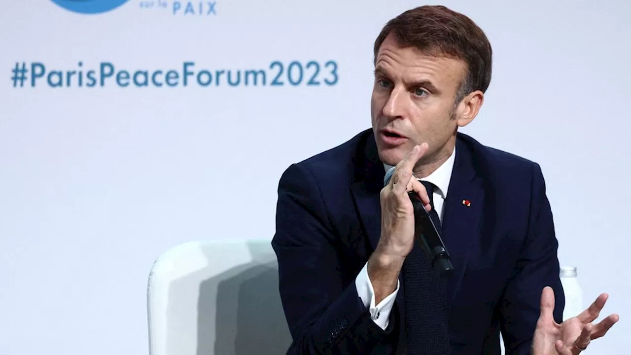 Macron roept Israël op te stoppen met doden van burgers, wil staakt-het-vuren