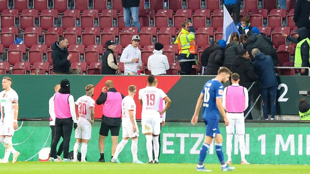 Böller aus dem Hoffenheim-Block explodiert