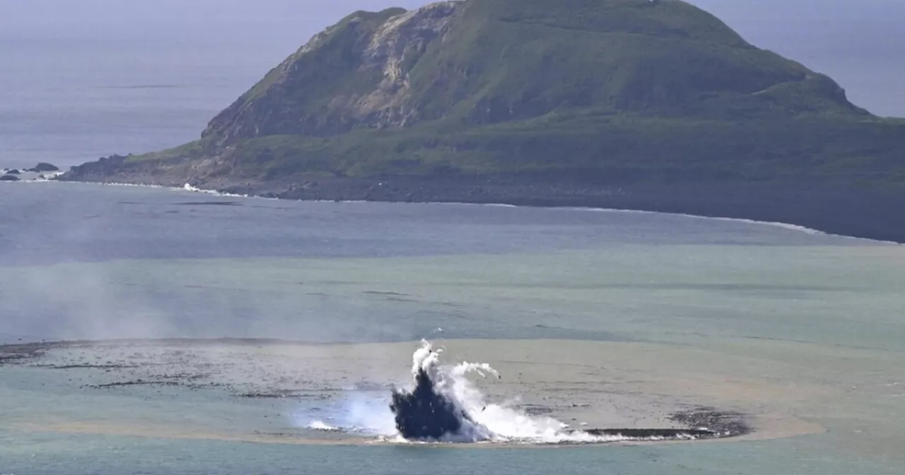 Volcanic eruption creates new island off Japan, but it won't last