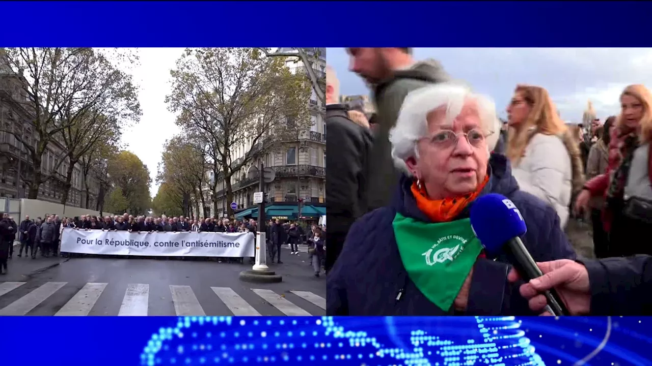 Marche contre l'antisémitisme: le témoignage de Claire, juive rescapée de la Seconde Guerre mondiale