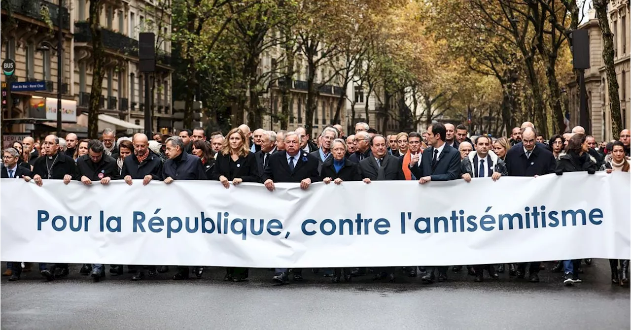 Una movilización multitudinaria dice ‘no’ al antisemitismo tras dispararse los actos contra los judíos de Francia