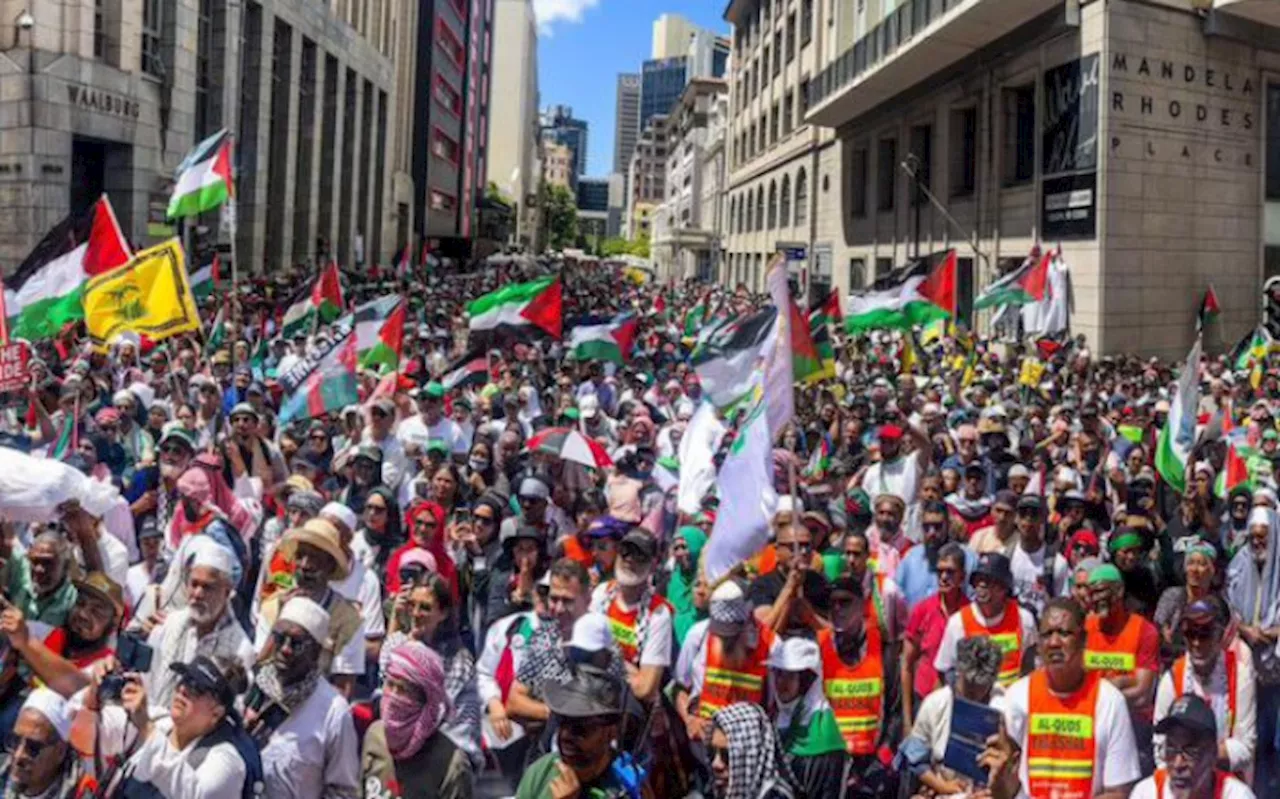 CT pro-Palestine march: 'We stand for Palestinians' self-determination': Mbalula