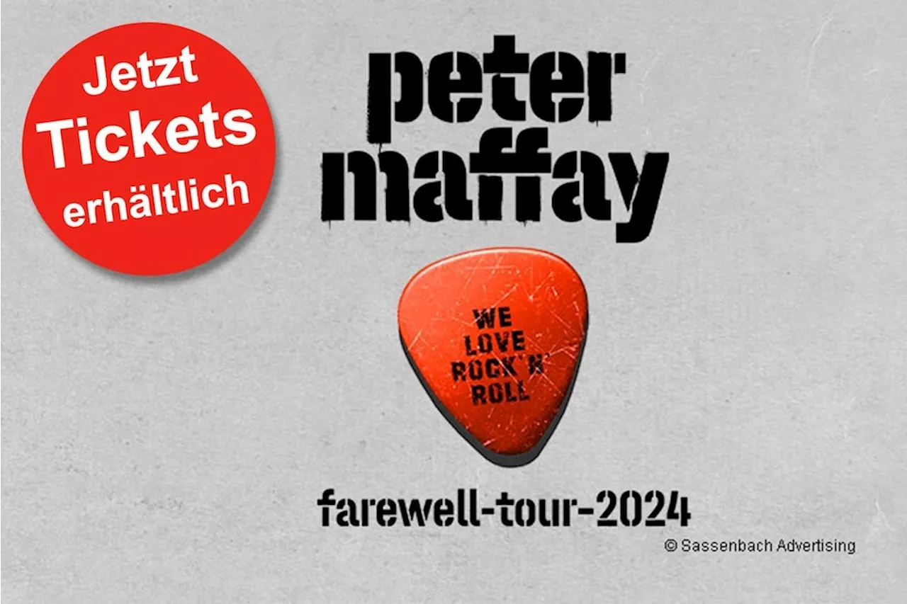 Tickets für Peter Maffay live: Farewell Tour 2024 – auch Termin RheinEnergie Stadion in Köln