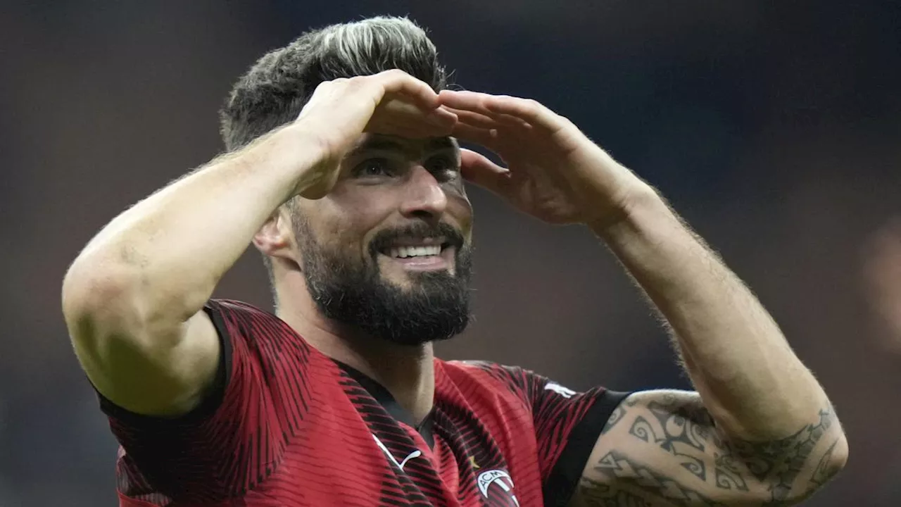 Giroud continua a 'girarsi': 100 col Milan e non sentirle