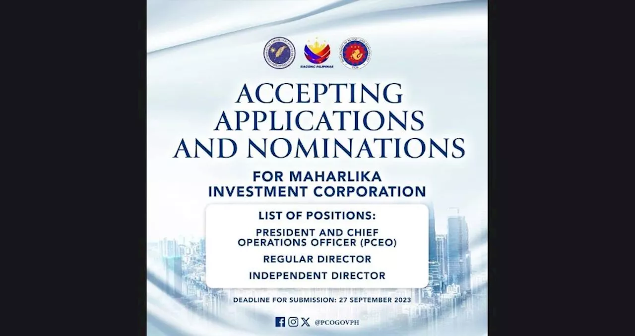 PhD, Master's degree requirements for Maharlika CEO, board removed in revised IRR