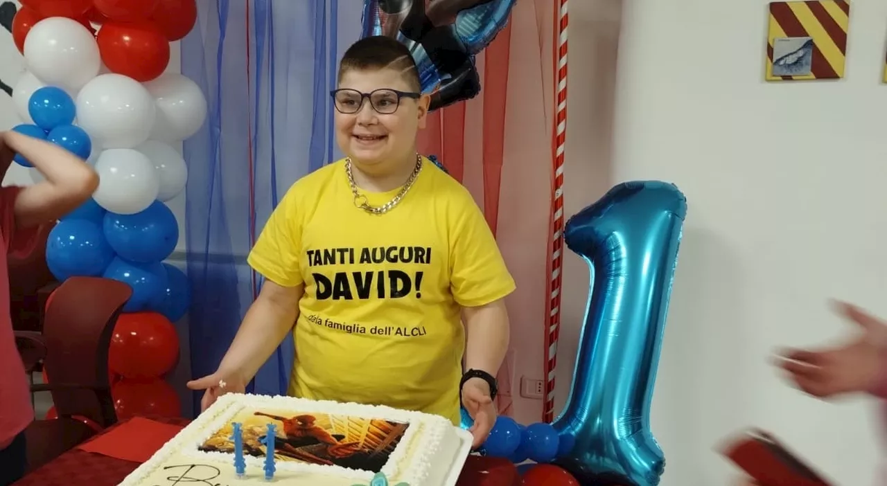 Rieti, David festeggia il suo primo anno con il cuore nuovo