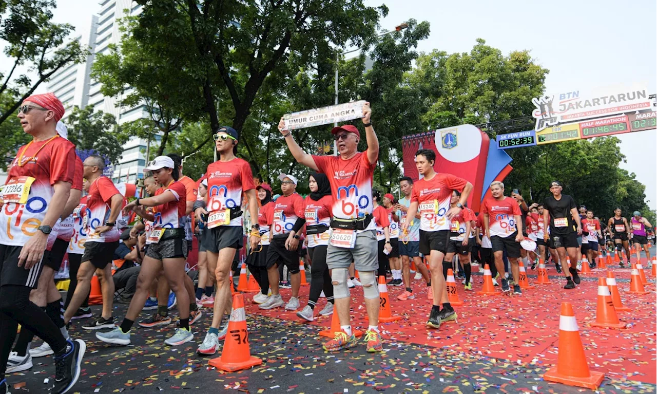 Sebanyak 12.600 Pelari Turut Sukseskan BTN Jakarta Run 2023