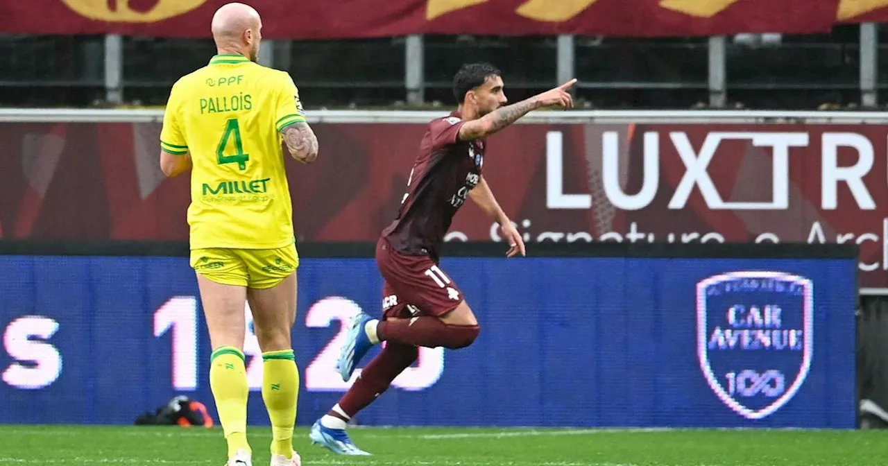 Ligue 1 : Metz enfonce Nantes, Lille et Toulouse se neutralisent, Clermont s’offre Lorient