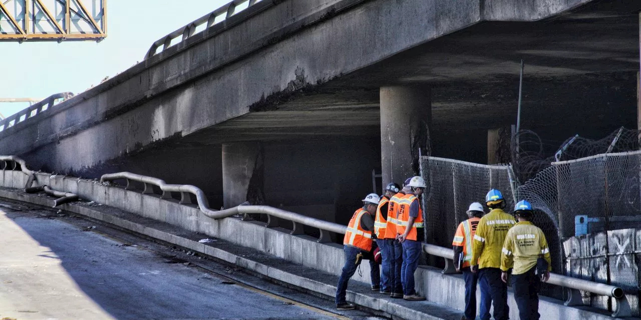 Los Angeles braces for traffic chaos after fire damages busy I-10 near downtown