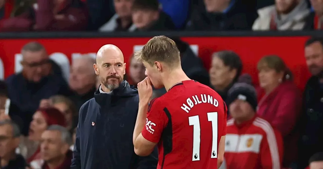 Manchester United manager backs Rasmus Hojlund despite goal drought