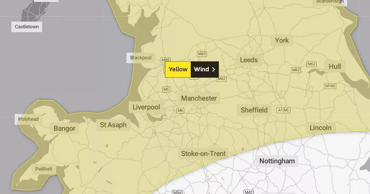 Met Office issues weather warning for Greater Manchester as Storm Debi arrives