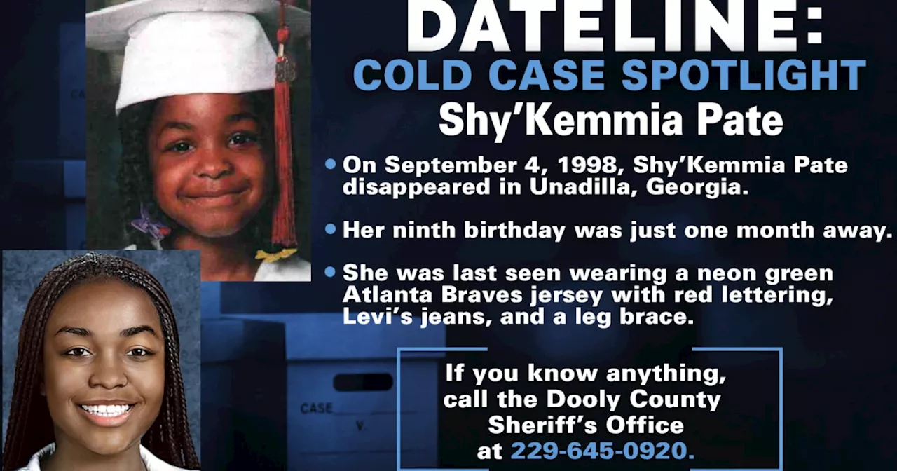 Georgia mother holding on to hope in 1998 disappearance of 8-year-old Shy’Kemmia Pate