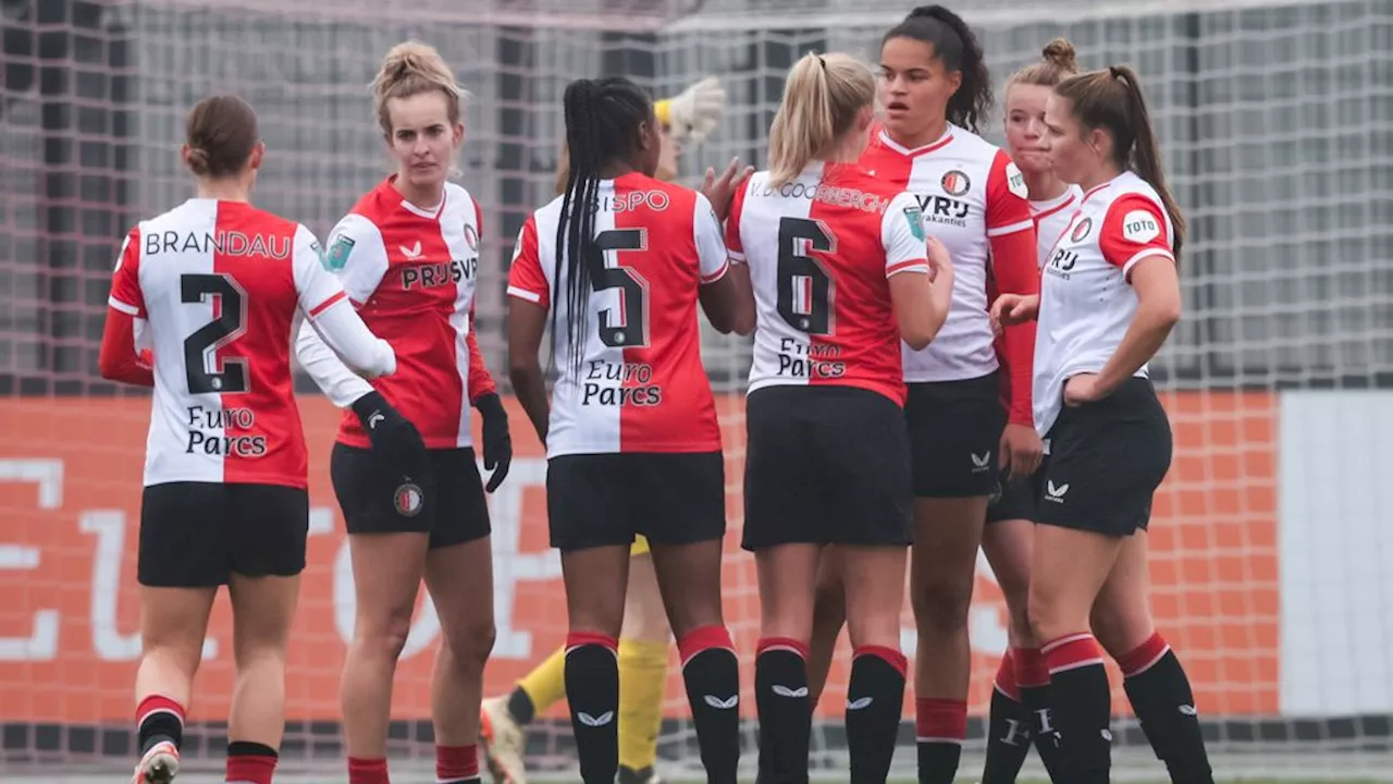 Vrouwen Feyenoord niet langer hekkensluiter na winst op AZ