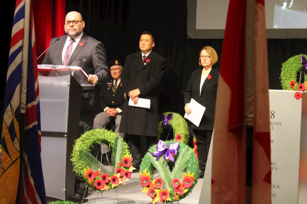 Todd Doherty saddened by sparse poppy presence on Remembrance Day return to Prince George