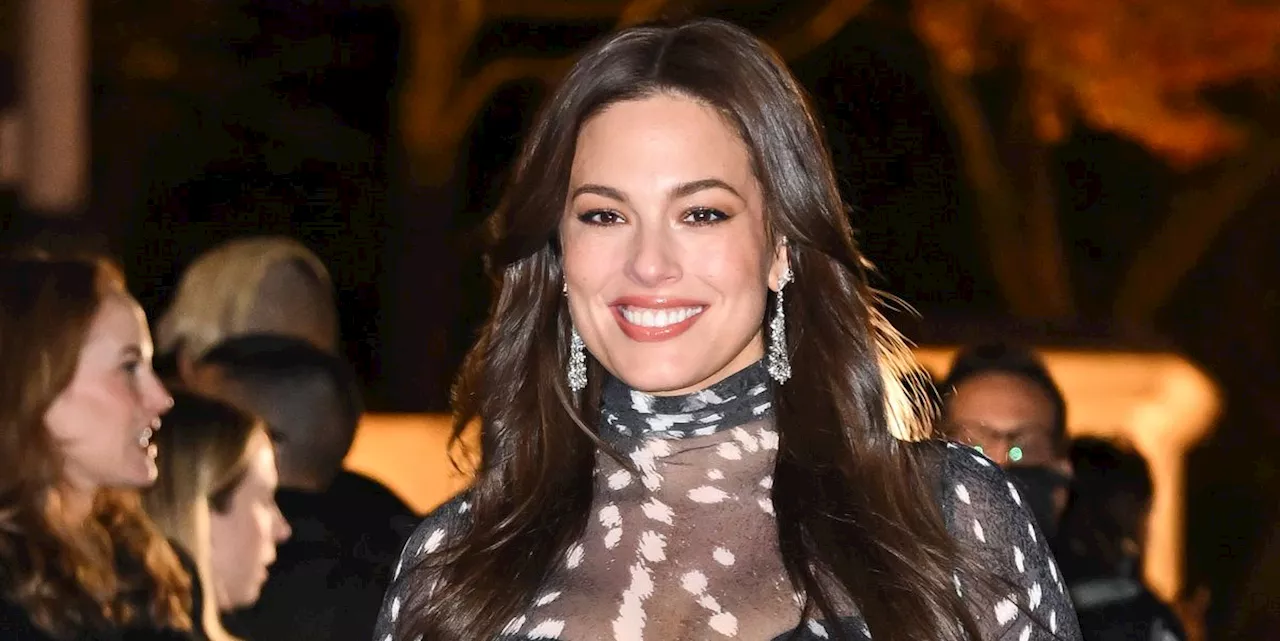 At 36, Ashley Graham’s Abs Are So Toned in a See-Through Crystal Dress in New Photos