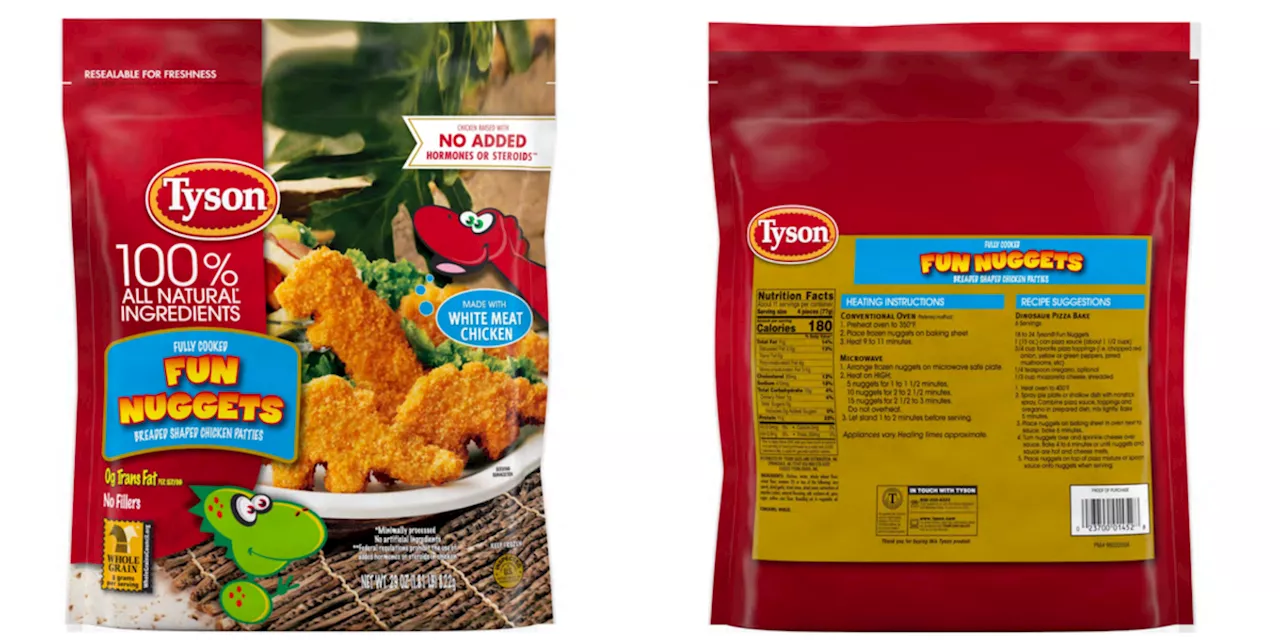 Tyson Is Recalling Nearly 30,000 Pounds of Its Dinosaur-Shaped Chicken Nuggets