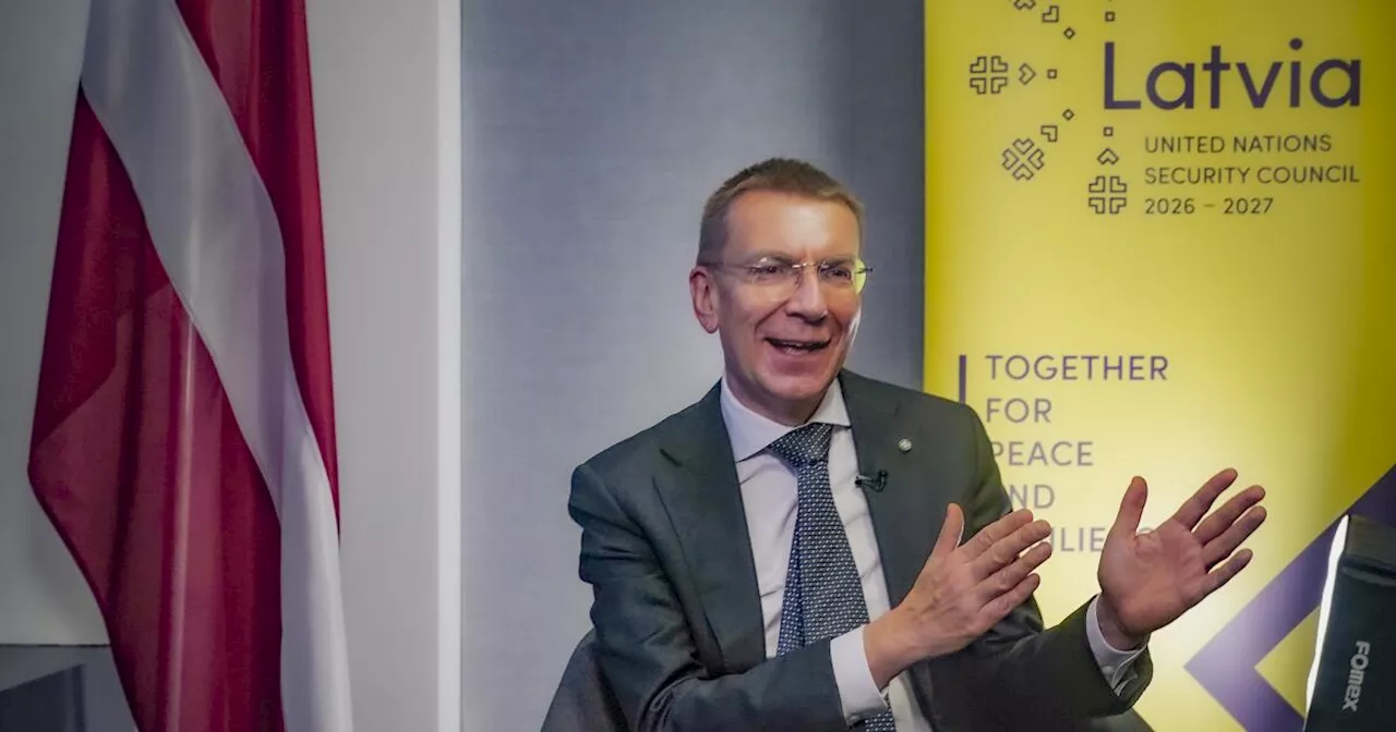 Latvia's president says West must arm Ukraine to keep Russia from future global adventures