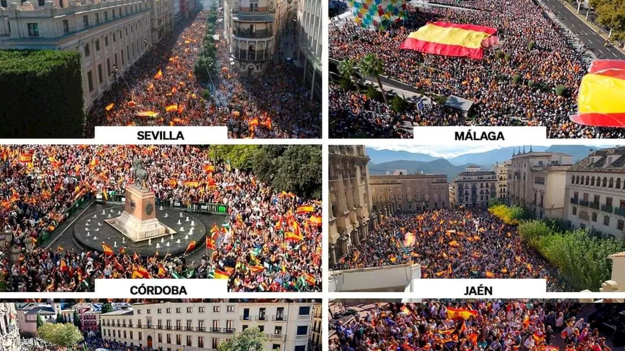 El recorrido con imágenes por toda España de las manifestaciones contra la amnistía