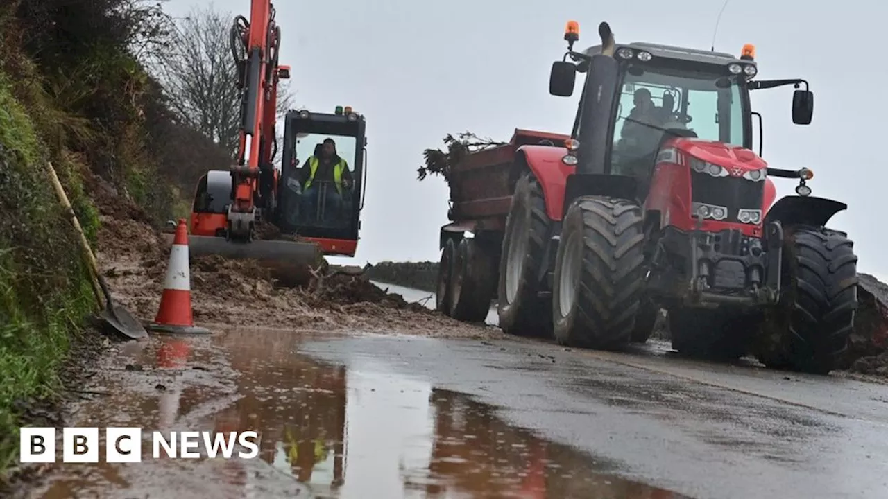 Storm Debi causes road closures and disruption in Northern Ireland