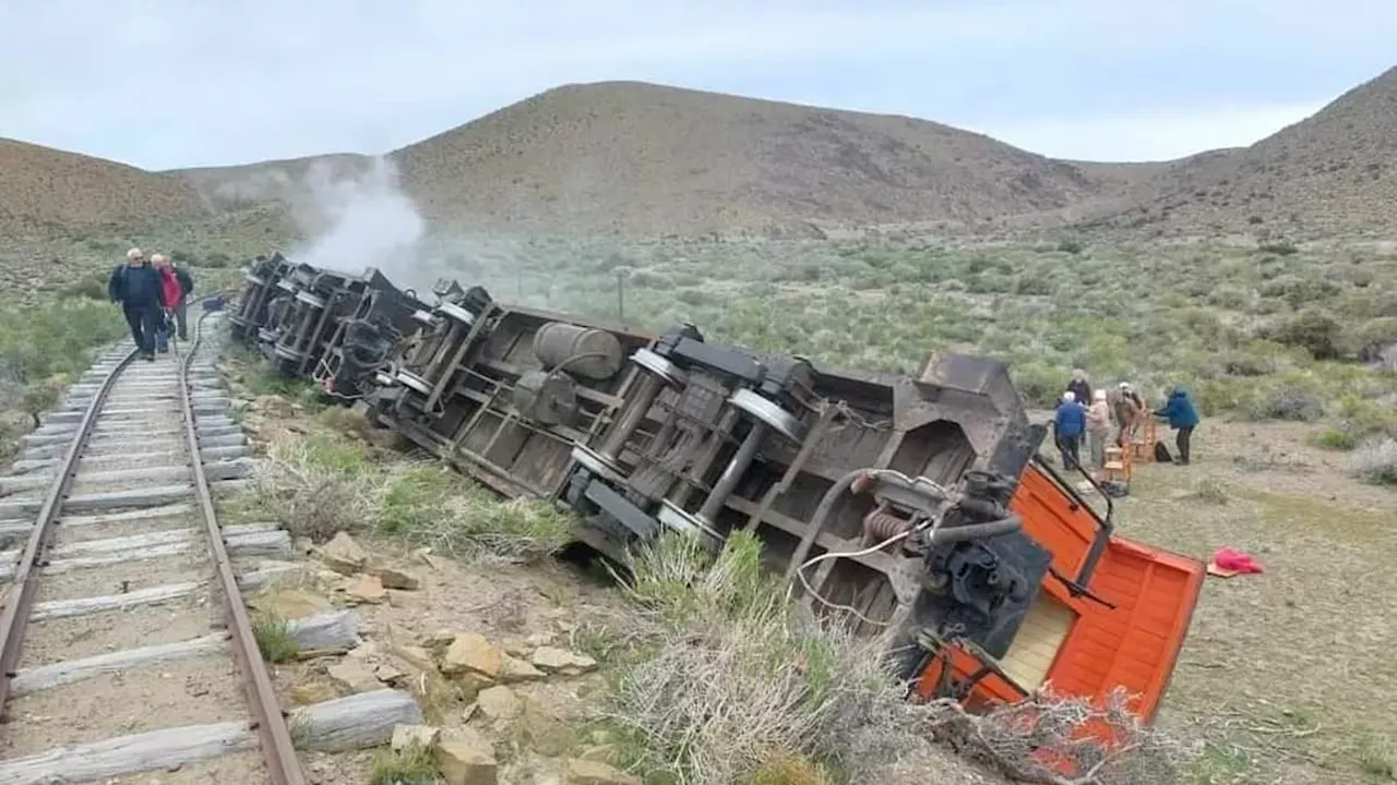 Brit is left fighting for life in intensive care after vintage steam train derails while carrying...