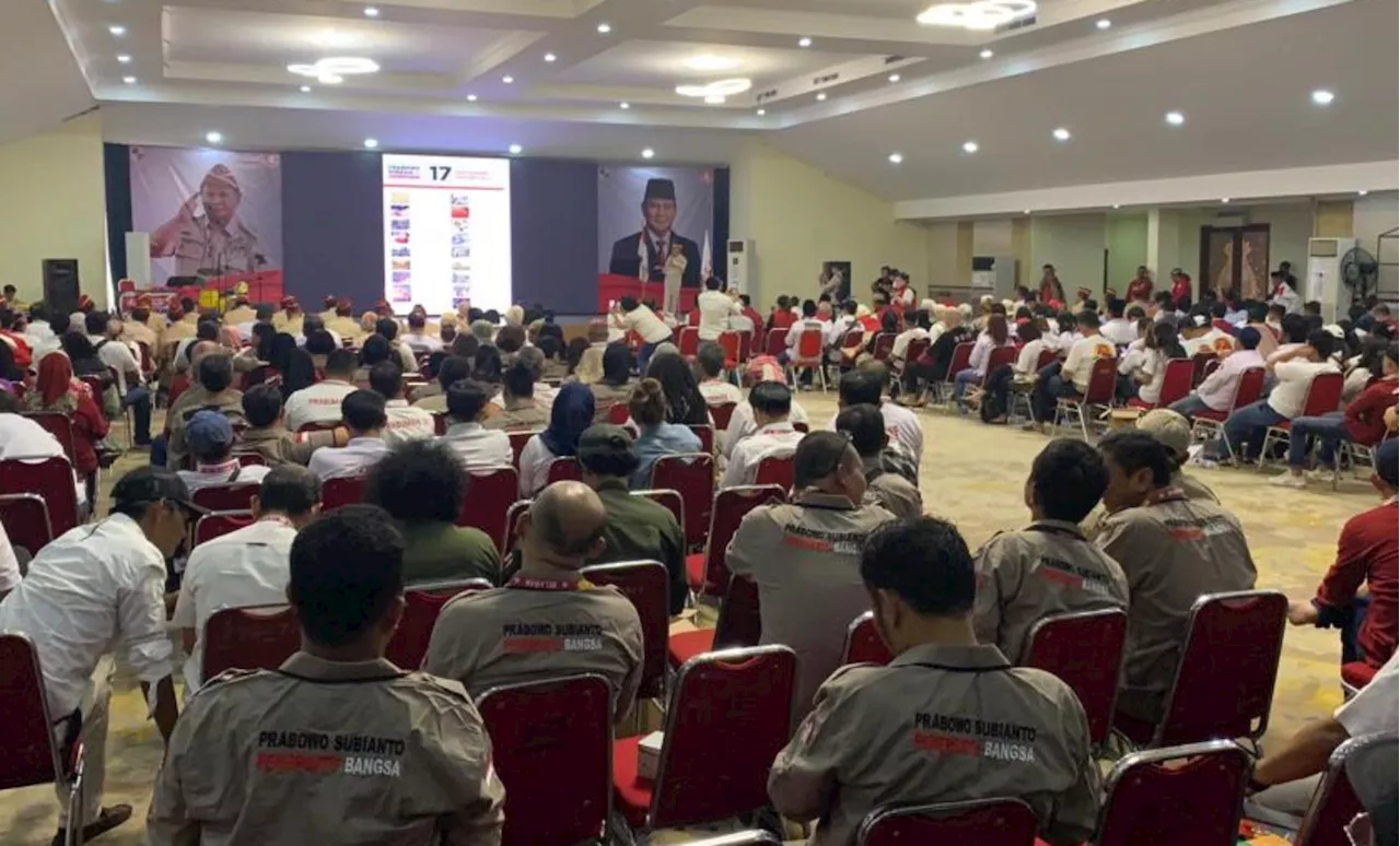 Badan Relawan Prabowo Gelar Rapat Akbar, Musa Bangun Beri Arahan Begini