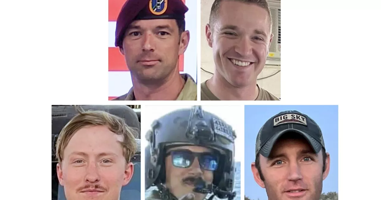 U.S. Army Identifies Soldiers Killed in Helicopter Crash