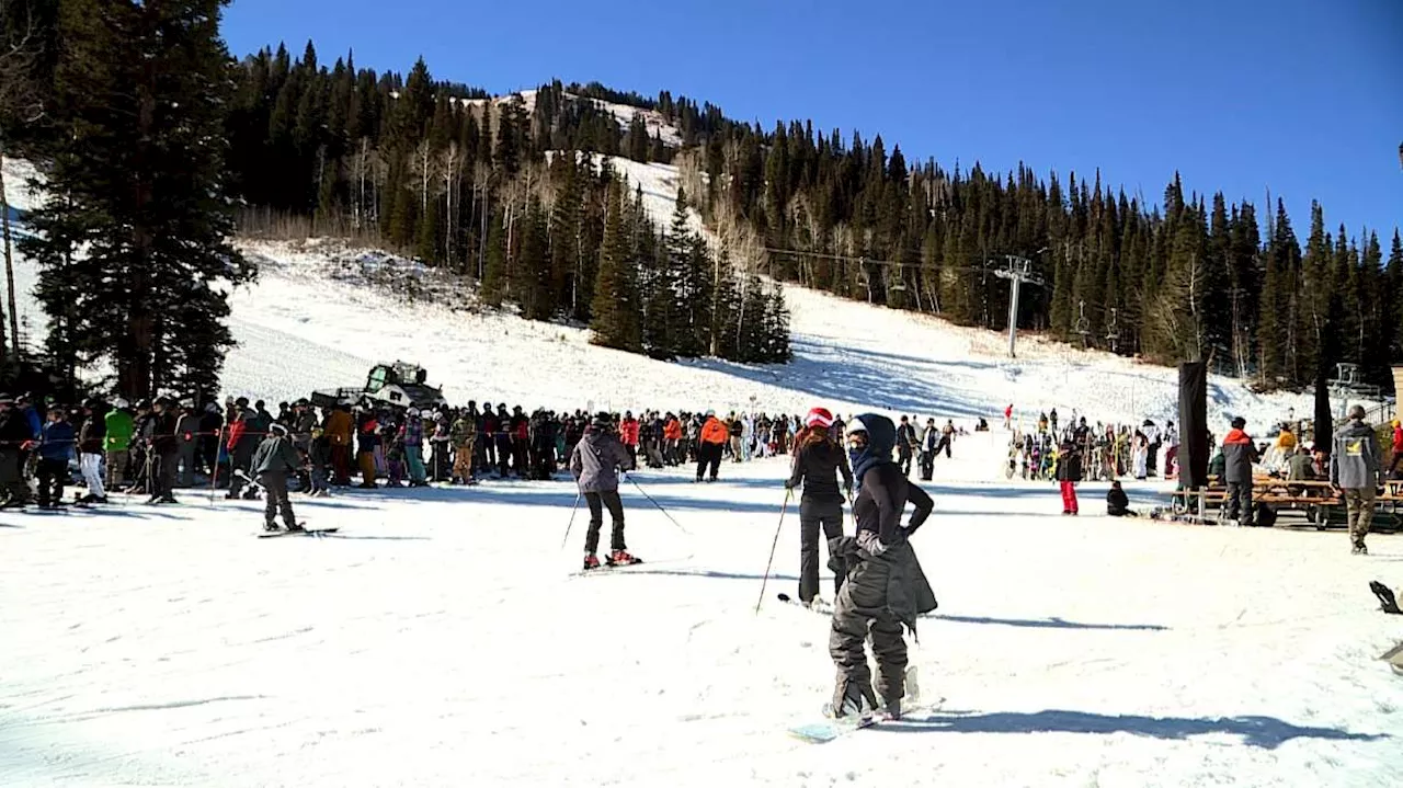 Hundreds enjoy start of Utah ski season; Solitude is first resort to open